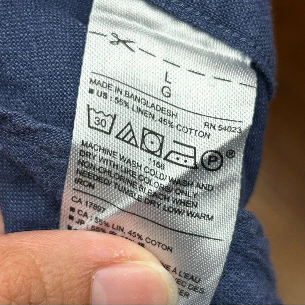 Banana republic linen standard fit short‎ sleeve shirt